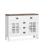 Console en bois blanc l 105 cm