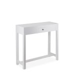 Console en bois blanc, l 80 cm