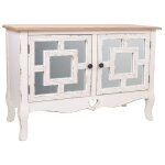 Console en bois blanc 83x36x56, 5 Console en bois blanc 83x36x56, 5