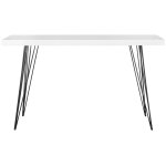 Consoles en bois embouti noir / blanc