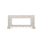 Console en bois manguier blanc vieilli Console en bois manguier blanc vieilli