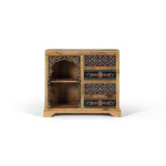 Console en bois manguier peint � la main