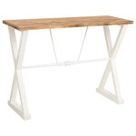 Console en bois et métal laqué blanc 106x40x76, 5h cm Console en bois et métal laqué blanc 106x40x76, 5h cm