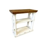 Console en bois patin blanc l 81