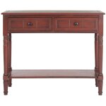 Consoles en bois de pin rouge