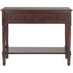 Consoles en bois de pin rouge