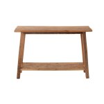 Console double plateau en bois recycl� l120