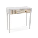 Console pour l'entrée 2 tiroirs en aggloméré blanc Console pour l'entrée 2 tiroirs en aggloméré blanc