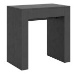 Console extensible 78x47 / 299 cm effet bois anthracite