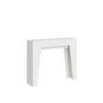 Console extensible 90x25 / 181 cm effet bois frêne blanc Console extensible 90x25 / 181 cm effet bois frêne blanc