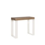 Console extensible 90x40 / 300 cm effet bois chêne nature Console extensible 90x40 / 300 cm effet bois chêne nature