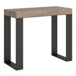 Console extensible 90x40 / 300 cm effet bois chne nature
