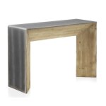 Console laque couleur mtallise et intrieur plaqu pica