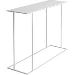 Console mtal blanc