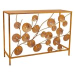 Console en mtal dor 100x35x70, 5h