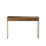 Console en mindi massif finition noyer Console en mindi massif finition noyer
