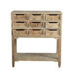 Console de rangement en bois de pin