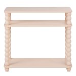 Console rose poudr et pied perls