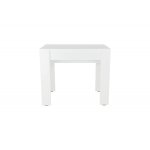 Console table à manger extensible moderne effet bois blanc Console table à manger extensible moderne effet bois blanc