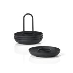 Coquetier en silicone noir