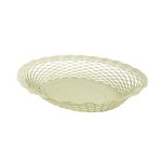 Corbeille  pain 25x18 cm vanille beige en inox