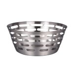 Corbeille ronde hori 20 cm argent en inox