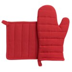 En coton rouge 15x30 + 20x20 cm