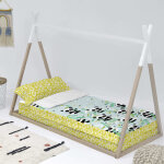 Couchage pr�t � dormir 100% coton bleu 90x200 cm sans rembourrage