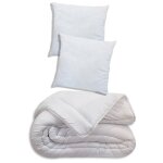 Couette 220x240 2 oreillers m�moire forme 60x60 pour lit 140x190