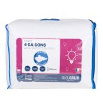 Couette 4 saisons en polyester recyclé blanc 260x240 Couette 4 saisons en polyester recyclé blanc 260x240