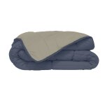 Couette d'été en microfibre bicolore polyester / microfibre bleu pétrole Couette d'été en microfibre bicolore polyester / microfibre bleu pétrole