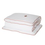 Couette et oreiller enfant en gaze de coton blanc 140x100
