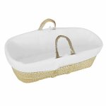 Couffin bb avec matelas, habillage en velours - coton bio - nuage