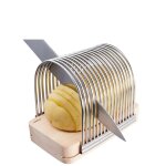 Coupe - pommes de terre en ventail hassel en inox et bois