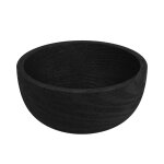 Coupelle dcorative en bois de paulownia noir