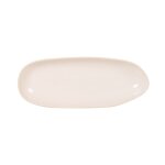 Coupelle ovale en grs beige