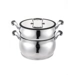 Couscoussier en inox argent 26cm Couscoussier en inox argent 26cm
