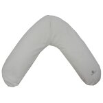 Coussin d'allaitement et de maternit 160 cm coton bio ecru