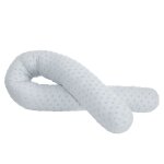 Coussin d'allaitement et tour de lit bb 170 cm en coton bio bleu