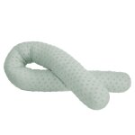 Coussin d'allaitement et tour de lit bb 170 cm en coton bio vert