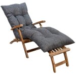 Coussin bain de soleil gris 195 x 65 x 15 cm Coussin bain de soleil gris 195 x 65 x 15 cm