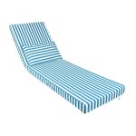 Coussin bain de soleil premium avec coussin - rayures beiges
