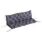 Coussin banc de jardin 3 places gris Coussin banc de jardin 3 places gris