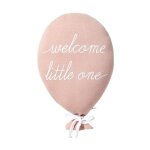 Coussin bébé coton tricoté ballon rose 40x25 cm Coussin bébé coton tricoté ballon rose 40x25 cm