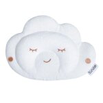Coussin cale tte bb blanc velours 26x18 cm