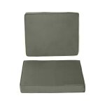 Coussin de chaise dhoussable polyester gris fonc