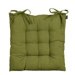 Coussin de chaise d'exterieur en coton vert 46x46 Coussin de chaise d'exterieur en coton vert 46x46