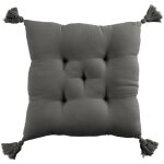 Coussin de chaise gaze de coton uni 40x40 cm