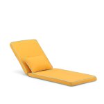 Coussin chaise longue uni / bordure et coussin dcoratif jaune / turquoise