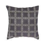 Coussin en coton anthracite 45 x 45 cm